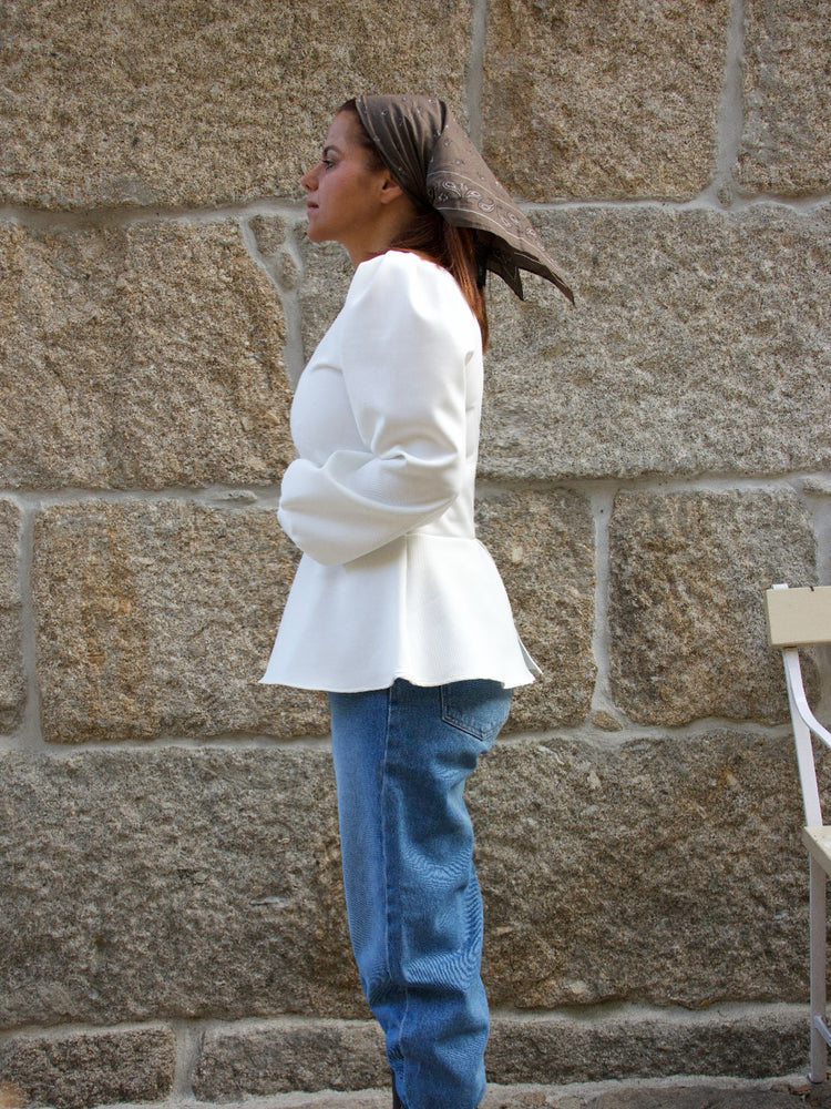 Blusa Peplum Branco