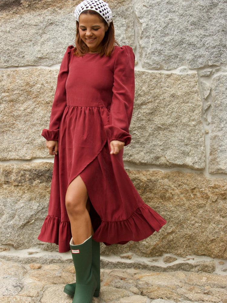 Vestido Fierce Bordeaux