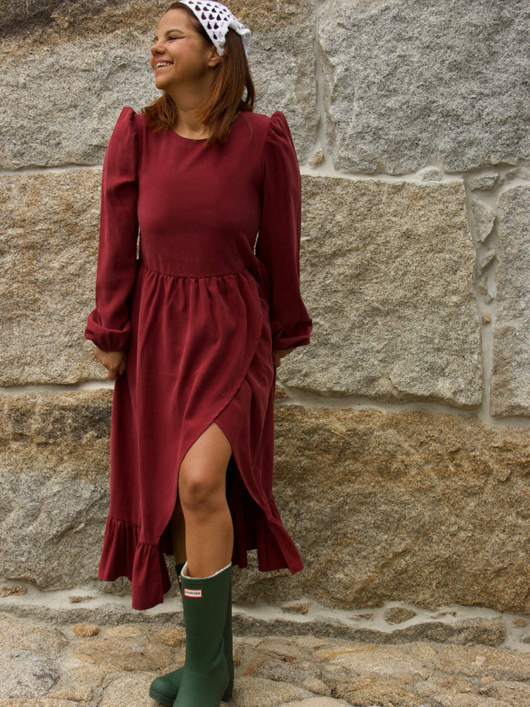 Vestido Fierce Bordeaux