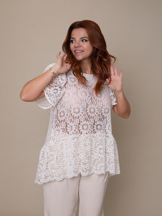 Blusa Jules Lace White
