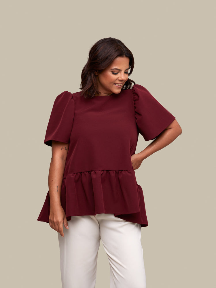 Blusa Jules Bordeaux