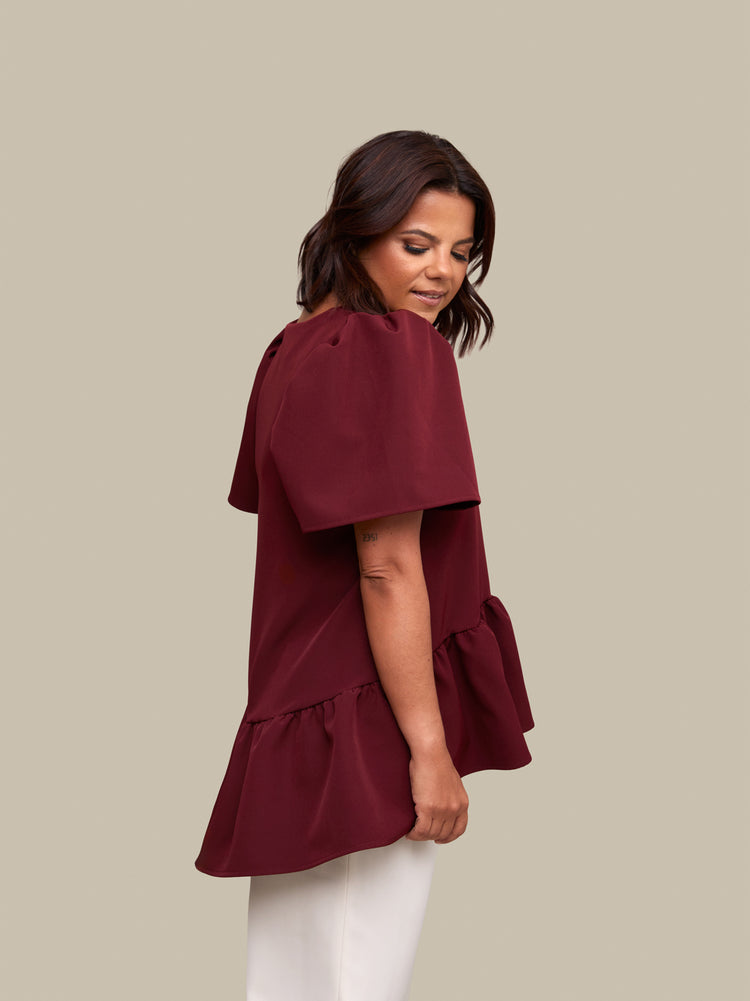 Blusa Jules Bordeaux