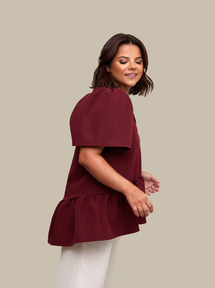 Blusa Jules Bordeaux