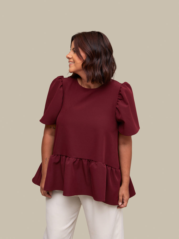 Blusa Jules Bordeaux