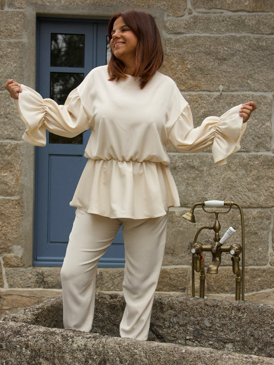 Blusa Bússola Nude
