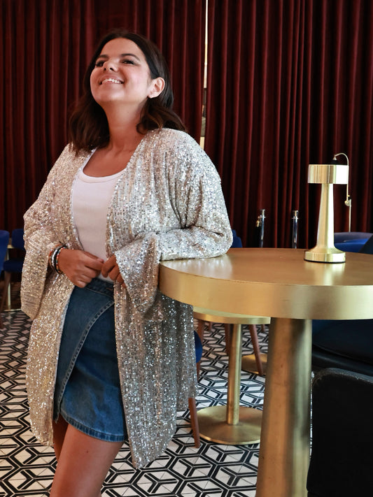 KIMONO DE LANTEJOULAS