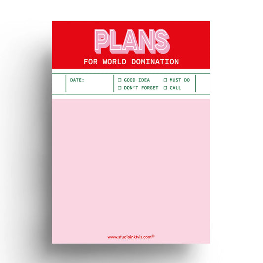 Bloco de Notas Rosa