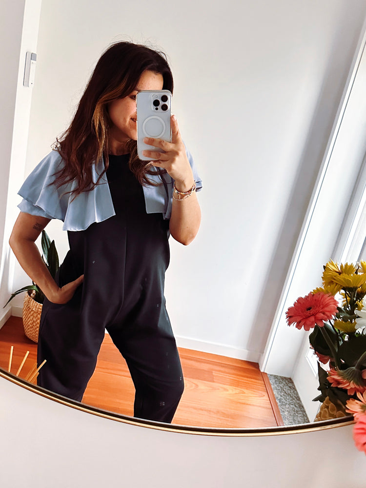 Macacão Nostalgic Preto