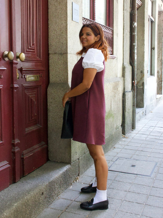 Vestido Rumo Bordeaux