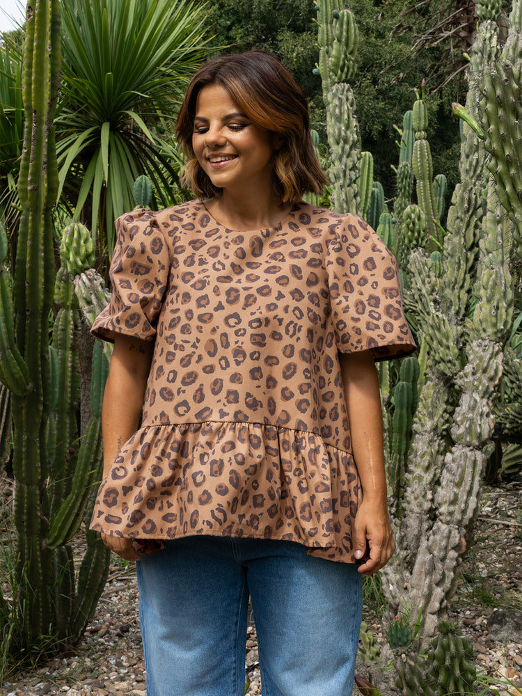 BLUSA JULES LEOPARD