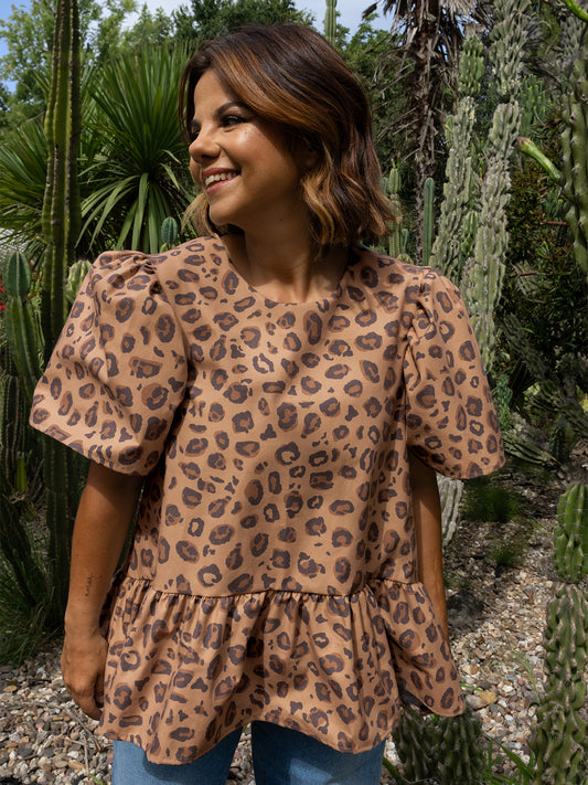 BLUSA JULES LEOPARD