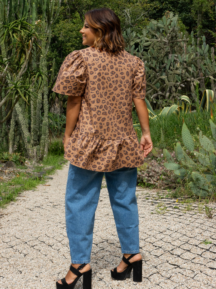 BLUSA JULES LEOPARD